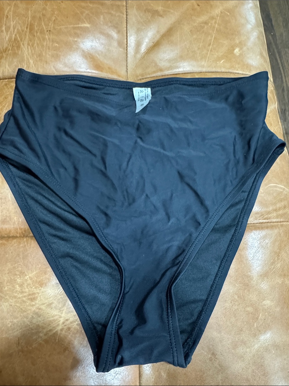 High-Waist Black Bikini Bottom - Women's Swim